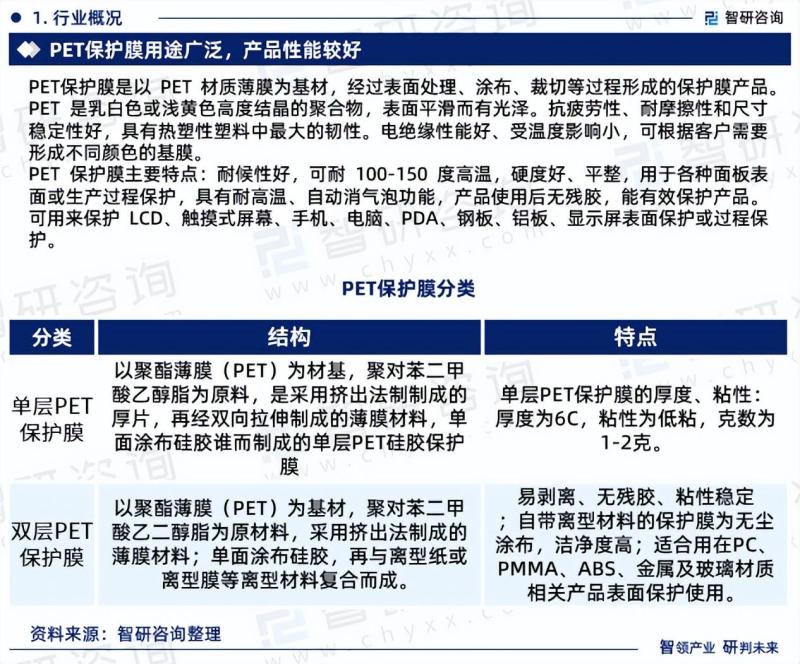 中国PET保护膜行业市场运行态势分析报告（2023版）