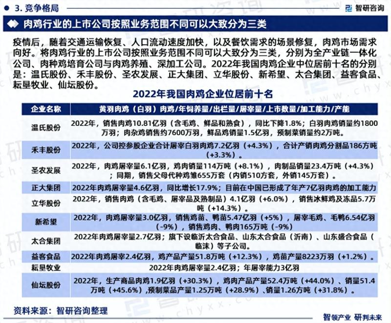 2023版中国肉鸡养殖行业市场分析研究报告