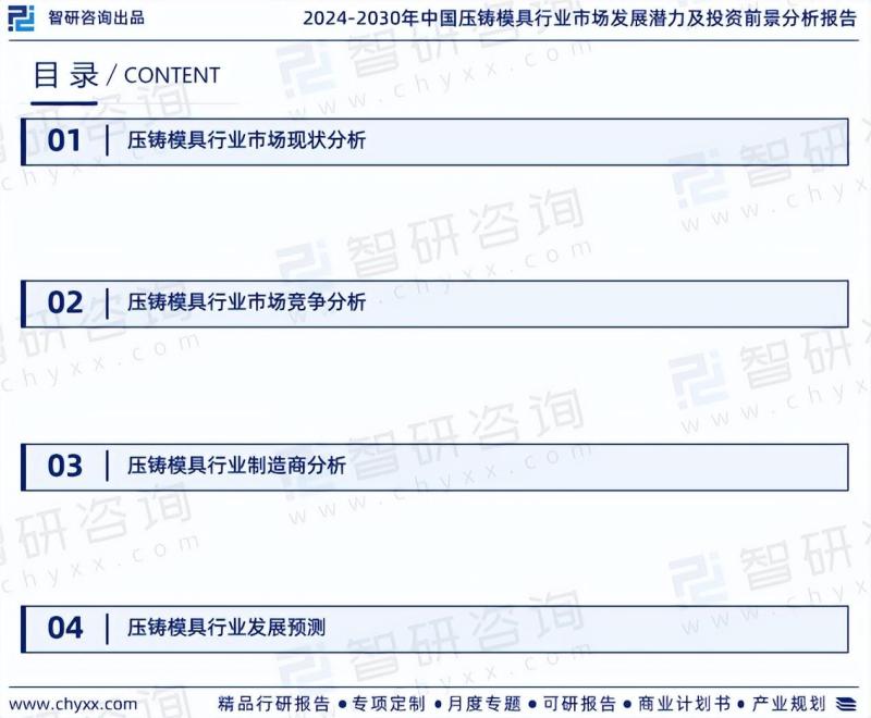 中国压铸模具行业市场现状调查及投资前景分析报告